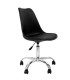 SILLA DE OFICINA MUVIP OF1600 NEGRA - ELEVACION A GAS - ASIENTO ACOLCHADO - BASE GIRATORIA