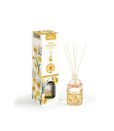 AMBIENTADOR MIKADO NARCISO PRADY - FRASCO DE CRISTAL 100ml  Y VARITAS DIFUSORAS