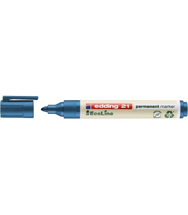 ROTULADOR PERMANENTE EDDING 21 ECOLINE AZUL