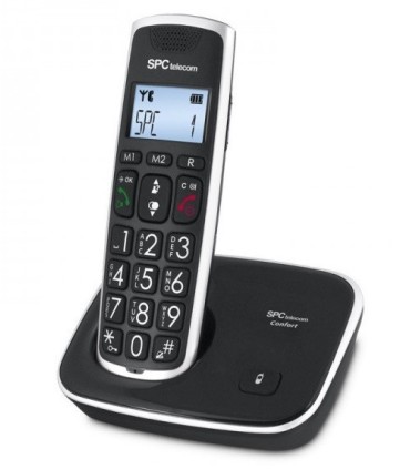 TELEFONO INALAMBRICO DECT SPC COMFORT KAISER - TECLAS GRANDES - MANOS LIBRES - AUDIFONO