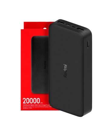 POWERBANK 20000mAh XIAOMI REDMI FAST CHARGE 18W NEGRA