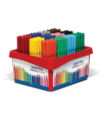 SCHOOLPACK 144 UNIDADES ROTULADOR COLORES GIOTTO