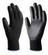 PAR DE GUANTES POLIESTER Y POLIURETANO NEGRO - TALLA 10