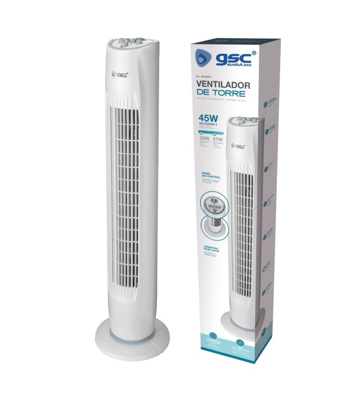 VENTILADOR DE TORRE PALOGI 45W BLANCO GSC EVOLUTION