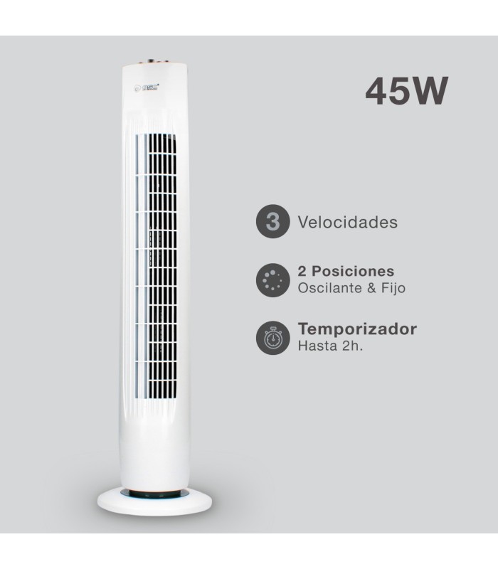 VENTILADOR DE TORRE PALOGI 45W BLANCO GSC EVOLUTION