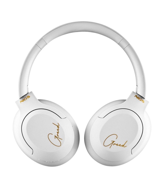 AURICULARES INALAMBRICOS DIADEMA NGS ARTICA GREED BLANCOS CON MICROFONO - BLUETOOTH 5 1