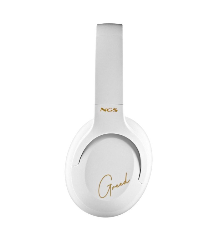 AURICULARES INALAMBRICOS DIADEMA NGS ARTICA GREED BLANCOS CON MICROFONO - BLUETOOTH 5 1