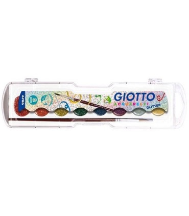ACUARELAS 8 UNIDADES GIOTTO GLITTER