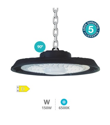 CAMPANA INDUSTRIAL LED TITAS GSC 150W LUZ BLANCA 6500K 19 500 LUMENES
