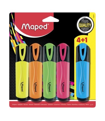 FLUORESCENTES MAPED SURTIDOS 4+1