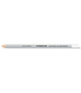 LAPIZ STAEDTLER LUMOCOLOR 108 CERA BLANCO - MARCADO OPACO