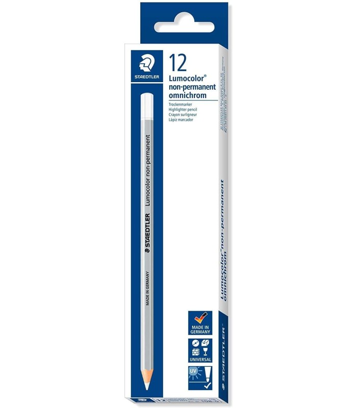 LAPIZ STAEDTLER LUMOCOLOR 108 CERA BLANCO - MARCADO OPACO