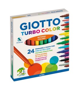 ROTULADOR TRATTO GIOTTO TURBO COLOR 24 UNIDADES
