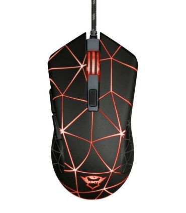 RATON TRUST GAMING GXT 133 LOCX NEGRO - 4000dpi - USO AMBIDIESTRO - 6 BOTONES - ILUM  LED