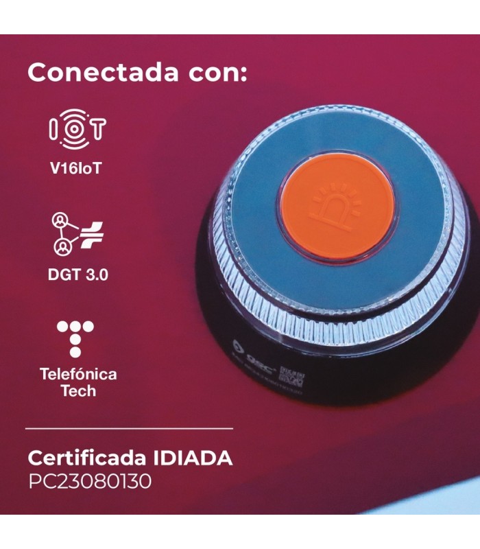 BALIZA DE SEÑALIZACION DE EMERGENCIA V16 CON GEOLOCALIZACION GSC - ALCANCE 1 KILOMETRO
