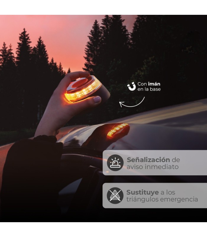 BALIZA DE SEÑALIZACION DE EMERGENCIA V16 CON GEOLOCALIZACION GSC - ALCANCE 1 KILOMETRO
