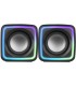 ALTAVOCES 2 0 MSCUBE MARS GAMING 8W NEGROS - CONECXION JACK 3 5mm - ILUMINACION RGB