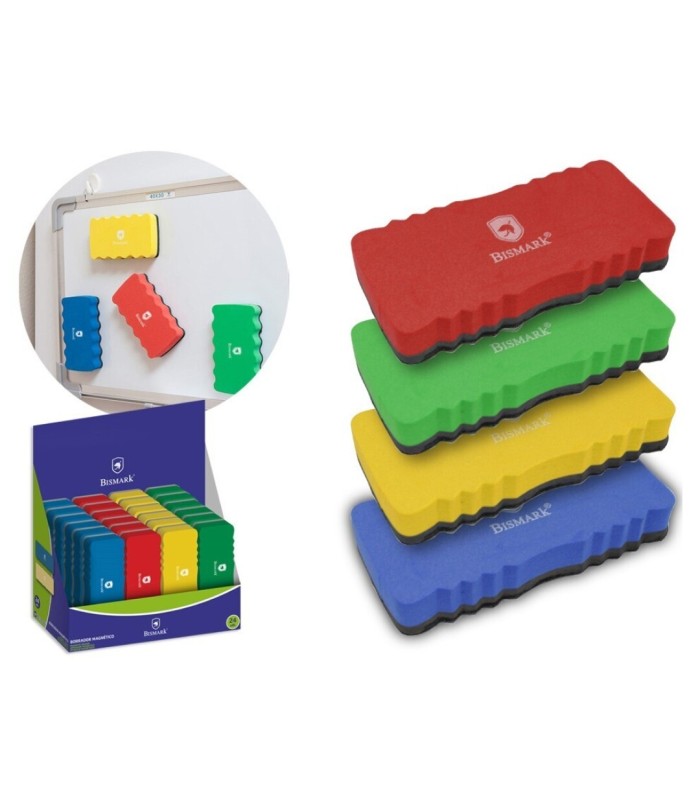 BORRADOR MAGNETICO PIZARRA BLANCA BISMARK - COLORES SURTIDOS