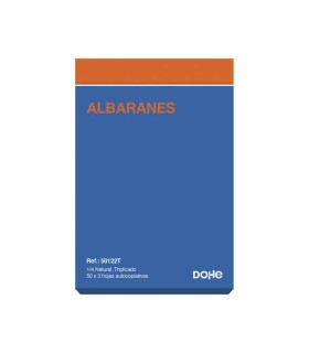 TALONARIO DOHE ALBARAN TRIPLICADO 4º REF-50122T