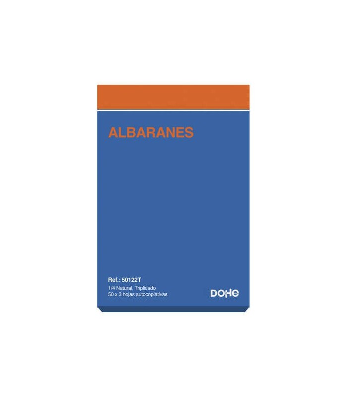 TALONARIO DOHE ALBARAN TRIPLICADO 4º REF-50122T