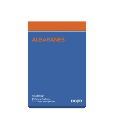 TALONARIO DOHE ALBARAN TRIPLICADO 4º REF-50122T