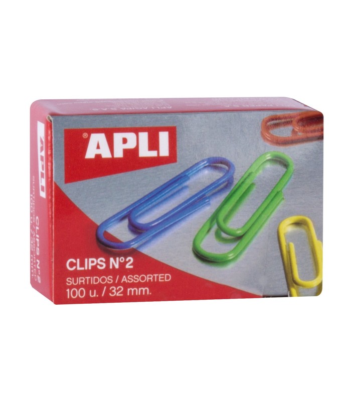 CLIPS CLORES SURTIDOS 32mm Nº2 APLI