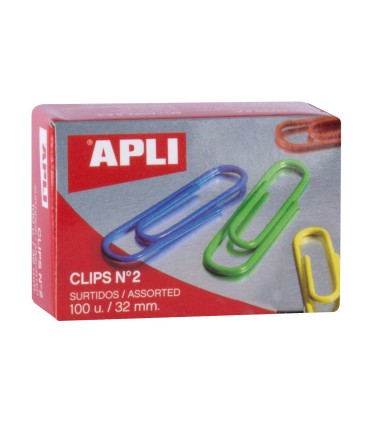 CLIPS CLORES SURTIDOS 32mm Nº2 APLI
