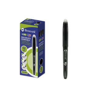 BOLIGRAFO BORRABLE BISMARK NEGRO 0 7MM
