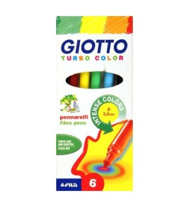 ROTULADOR GIOTTO TURBO COLOR 6 UNIDADES