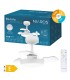 VENTILADOR TECHO NACALA GSC CON LUZ CCT REGULABLE Y MANDO Ø55 3 ASPAS RETRACTILES BLANCO