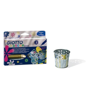 ROTULADOR GIOTTO DECOR METAL ESTUCHE 5 UNIDADES