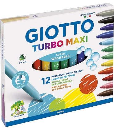 ROTULADORES GIOTTO TURBO MAXI CAJA 12 UNIDADES