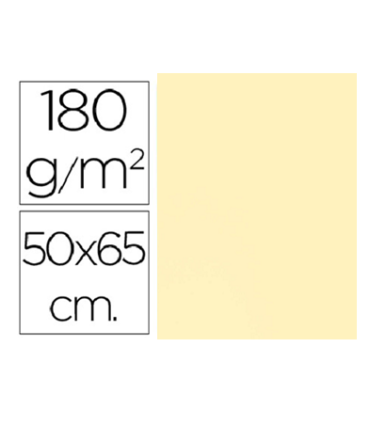 CARTULINA CREMA 180 GRAMOS 50X65 CM FABRISA