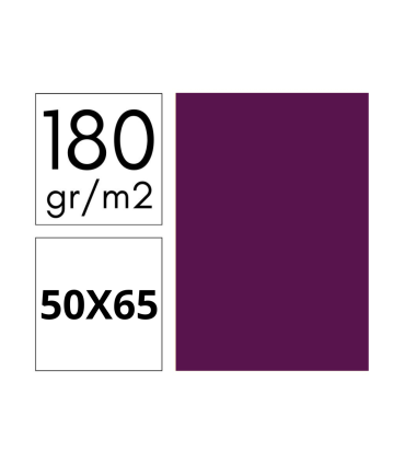 CARTULINA MORADO 180 GRAMOS 50X65 CM FABRISA