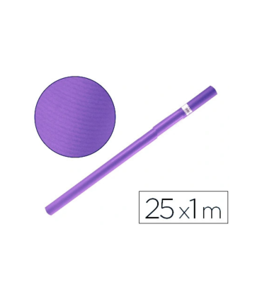 PAPEL CONTINUO VIOLETA 25MT FABRISA - PAPEL KRAFT VIOLETA 25 MTRS