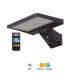 APLIQUE SOLAR LED GANDA GSC NEGRO 8W SENSOR DE MOVIMIENTO Y CREPUSCULAR LUZ CCT 1000 LUMEN