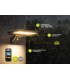APLIQUE SOLAR LED GANDA GSC NEGRO 8W SENSOR DE MOVIMIENTO Y CREPUSCULAR LUZ CCT 1000 LUMEN