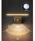 APLIQUE SOLAR LED GANDA GSC NEGRO 8W SENSOR DE MOVIMIENTO Y CREPUSCULAR LUZ CCT 1000 LUMEN