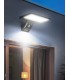 APLIQUE SOLAR LED GANDA GSC NEGRO 8W SENSOR DE MOVIMIENTO Y CREPUSCULAR LUZ CCT 1000 LUMEN