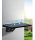 APLIQUE SOLAR LED GANDA GSC NEGRO 8W SENSOR DE MOVIMIENTO Y CREPUSCULAR LUZ CCT 1000 LUMEN