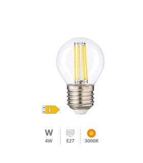 BOMBILLA LED VINTAGE SERIE ORO GSC E27 G45 4W LUZ CALIDA 3000K 470 LUMENES