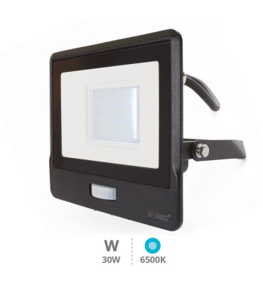FOCO PROYECTOR LED MONDIR GSC CON SENSOR DE MOVIMIENTO 30W LUZ BLANCA 6500K 2950 LUMENES