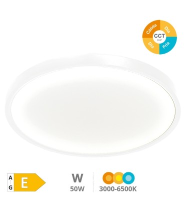 PLAFON TECHO LED CIRCULAR BELAIR GSC BLANCO 50W LUZ CCT 5500 LUMENES IP44