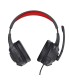 AURICULARES CON MICROFONO TRUST GAMING ROJOS Y NEGROS - DIADEMA AJUSTABLE - JACK 3 5mm
