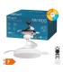 VENTILADOR DE TECHO OLIVERI BLANCO GSC CON LUZ REGULABLE Y MANDO Ø107 3 ASPAS RETRACTILES