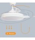 VENTILADOR DE TECHO OLIVERI BLANCO GSC CON LUZ REGULABLE Y MANDO Ø107 3 ASPAS RETRACTILES