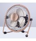 MINI VENTILADOR SOBREMESA USB KILA GSC Ø9,5CM 2,5W COBRE