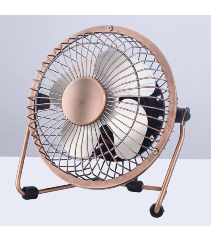 MINI VENTILADOR SOBREMESA USB KILA GSC Ø9,5CM 2,5W COBRE