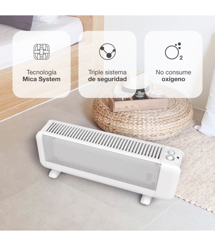 RADIADOR DE MICA BELOHA GSC - POTENCIA MAX  2000W - 2 NIVELES DE CALEFACCION