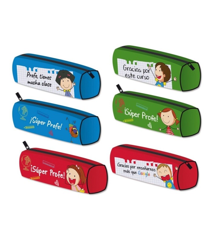PORTATODO PVC DISEÑOS SURTIDOS Y COLORES SURTIDOS BISMARK CAJA PLASTICO